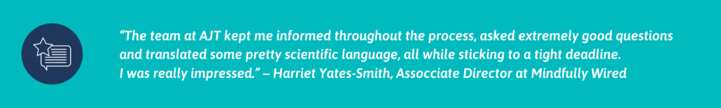 Client testimonial, Mindfully Wired