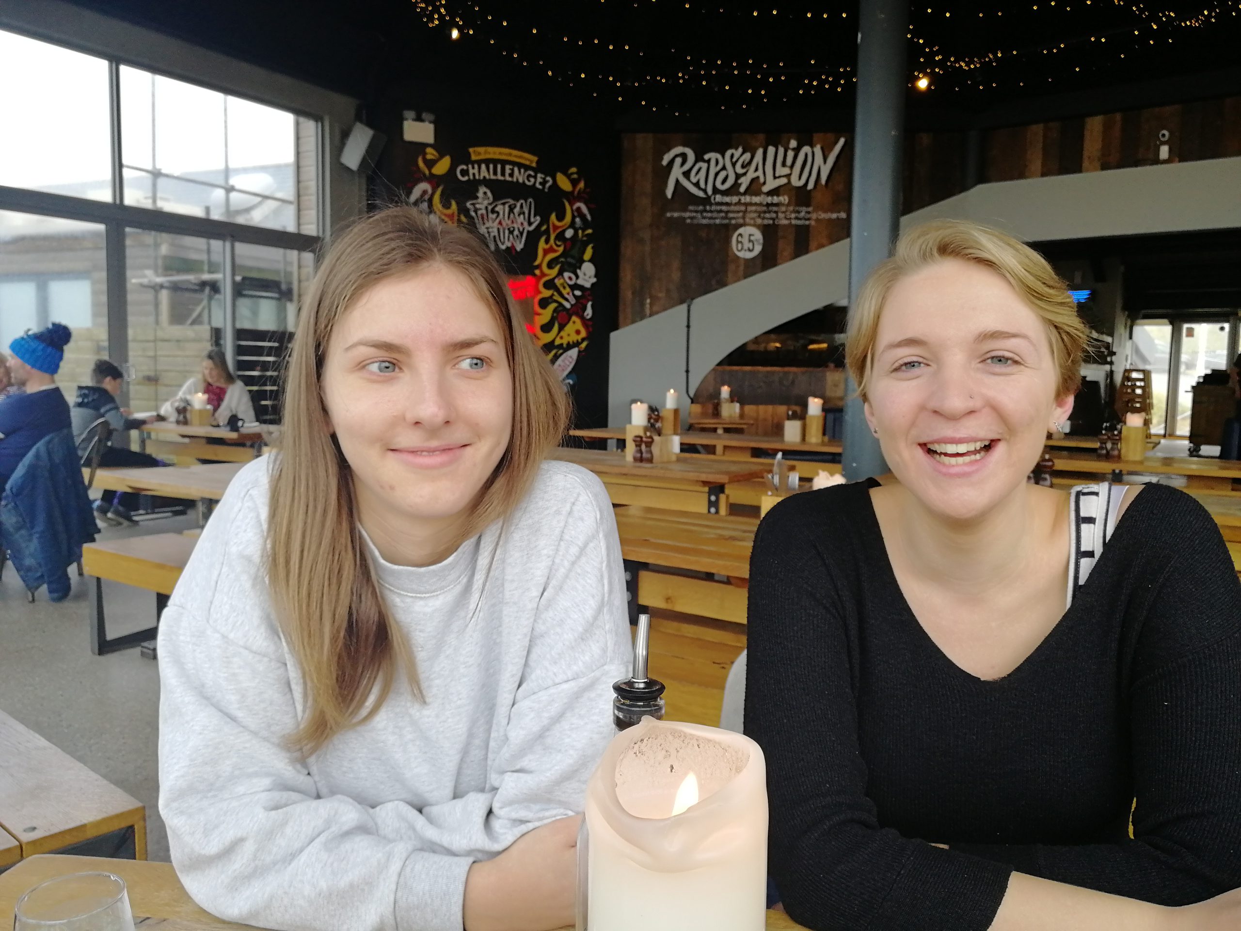 My two lovely colleagues and housemates Eve and