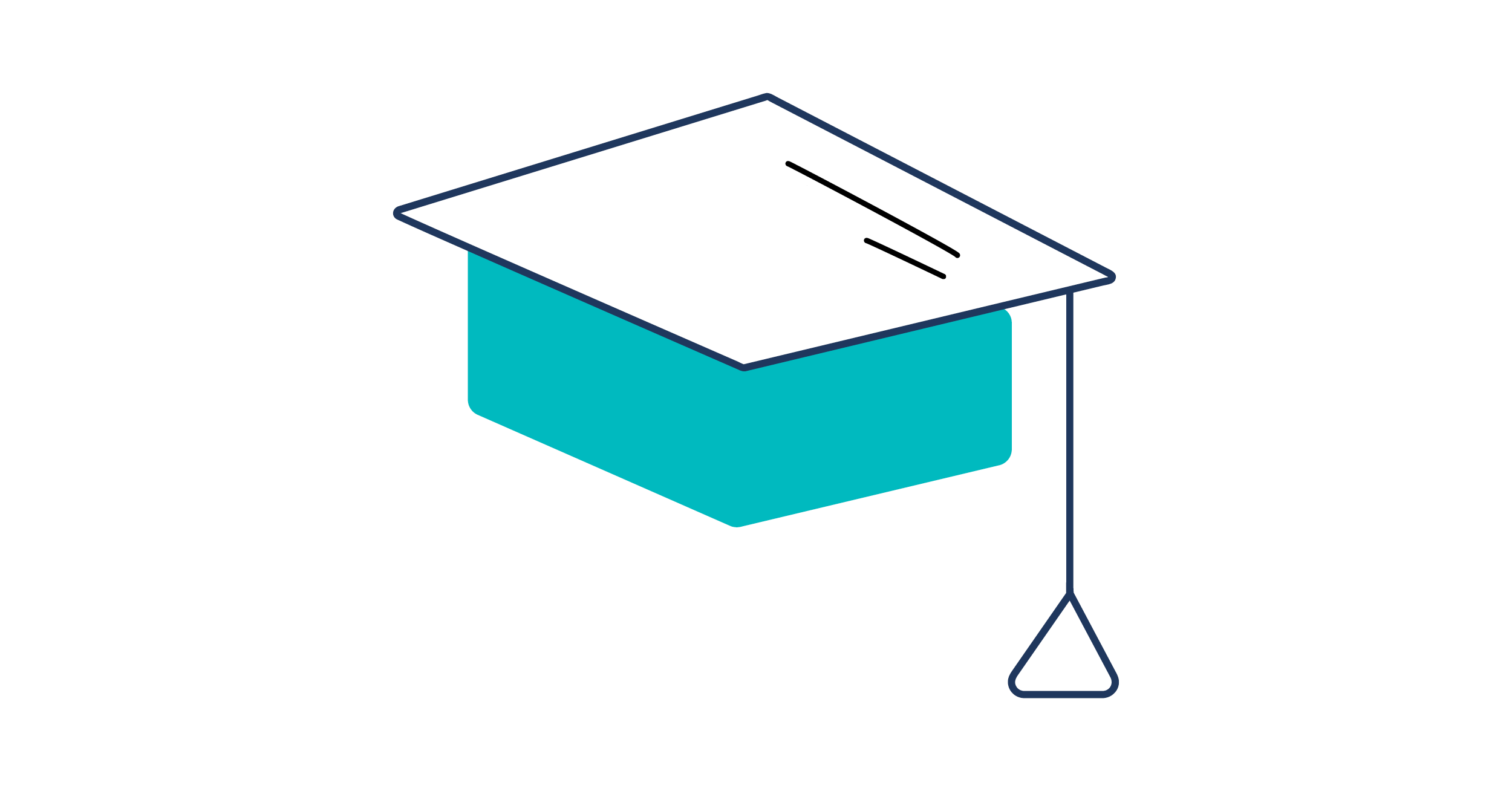 Illustration of graduation hat